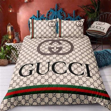 gucci bed sheets king|designer comforter sets Gucci.